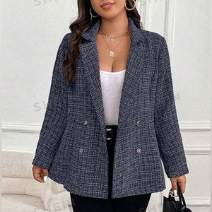 Blue blazer - woven - heavy - 2XL